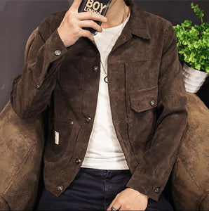 Zongke Japan Style Corduroy Jacket Men Hip Hop Streetwear Men Jacket Coat Windbreaker Clothes Bomber Jacket Men 5XL 2019 New