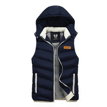 Charger l&#39;image dans la galerie, Men White Duck Down Vest Ultralight Sleeveless Jacket Stand Collar Loose 2019 New Autumn Winter Warm Sleeveless Jacket Waistcoat