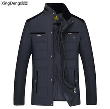 Charger l&#39;image dans la galerie, XingDeng 2018 new cotton Men&#39;s Winter Jacket fashion Jackets Casual Outerwear Snow Warm  Collar Brand top Coat Parkas Big Size