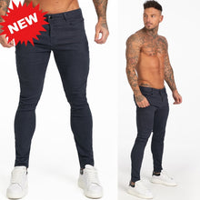 Charger l&#39;image dans la galerie, Mens Skinny Jeans 2019 Super Skinny Jeans Men Non Ripped Stretch Denim Pants Elastic Waist Big Size European W36 zm01