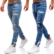 Charger l&#39;image dans la galerie, 3 Styles Men Stretchy Skinny Biker Slim Fit Denim Men Multi-pocket zipper pencil Pants men casual jeans fashion Casual Trousers