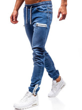 Charger l&#39;image dans la galerie, 3 Styles Men Stretchy Skinny Biker Slim Fit Denim Men Multi-pocket zipper pencil Pants men casual jeans fashion Casual Trousers