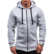 Charger l&#39;image dans la galerie, Meihuida Autumn Men Casual  Solid Zip Up Warm Pocket Cotton Breathablity Hoodie Hoodies Sweatshirt Jacket Coat Top Tops