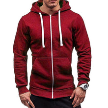 Charger l&#39;image dans la galerie, Meihuida Autumn Men Casual  Solid Zip Up Warm Pocket Cotton Breathablity Hoodie Hoodies Sweatshirt Jacket Coat Top Tops