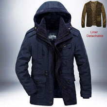 Charger l&#39;image dans la galerie, Mens Parkas High Quality Detachable 2 in 1 Coat