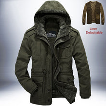 Charger l&#39;image dans la galerie, Mens Parkas High Quality Detachable 2 in 1 Coat