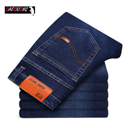 2020 Spring Autumn Jeans Men Stretch Denim Slim Jean Man Black Blue Business Mens Jeans Brand Soft Trousers Male Pant Large Size