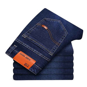 2020 Spring Autumn Jeans Men Stretch Denim Slim Jean Man Black Blue Business Mens Jeans Brand Soft Trousers Male Pant Large Size