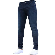 Charger l&#39;image dans la galerie, Hot Mens Skinny Jeans 2019 Super Skinny Jeans Men Non Ripped Stretch Denim Pants Elastic Waist Big Size European  Long Trousers