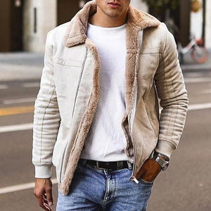 2019 Hot Winter Bomber Jacket Men Motorcycle Jackets Warm Male Faux Fur Collar Mens Army Tactical Fleece Jackets Drop Shipping