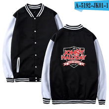 Charger l&#39;image dans la galerie, Johnny Hallyday baseball Jacket men/women uniform coat winter fashion sweatshirt warm hip hop college women Jackets clothes