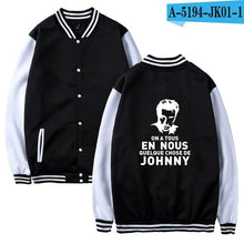 Charger l&#39;image dans la galerie, Johnny Hallyday baseball Jacket men/women uniform coat winter fashion sweatshirt warm hip hop college women Jackets clothes