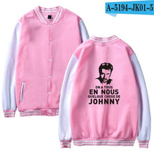 Charger l&#39;image dans la galerie, Johnny Hallyday baseball Jacket men/women uniform coat winter fashion sweatshirt warm hip hop college women Jackets clothes