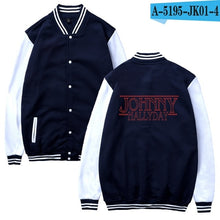 Charger l&#39;image dans la galerie, Johnny Hallyday baseball Jacket men/women uniform coat winter fashion sweatshirt warm hip hop college women Jackets clothes