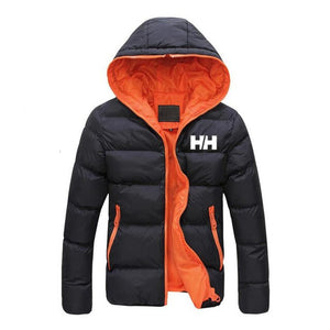 Male jacket 2019 winter informal mountain cover men's slim HH with hoodie, trendy coat plus size 3XL