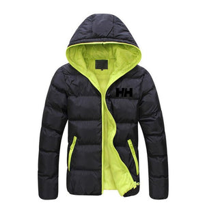 Male jacket 2019 winter informal mountain cover men's slim HH with hoodie, trendy coat plus size 3XL