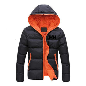 Male jacket 2019 winter informal mountain cover men's slim HH with hoodie, trendy coat plus size 3XL