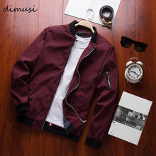 Charger l&#39;image dans la galerie, DIMUSI Spring New Men&#39;s Bomber Zipper Jacket Male Casual Streetwear Hip Hop Slim Fit Pilot Coat Men Clothing Plus Size 4XL,TA214