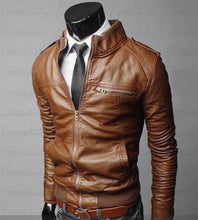 Charger l&#39;image dans la galerie, Mens Leather Jackets Men Jacket High Quality Classic Motorcycle Bike Cowboy Jackets Male Plus Thick Coats M-3XL