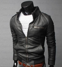 Charger l&#39;image dans la galerie, Mens Leather Jackets Men Jacket High Quality Classic Motorcycle Bike Cowboy Jackets Male Plus Thick Coats M-3XL