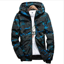 Charger l&#39;image dans la galerie, 2018 Spring Autumn Mens Casual Camouflage Hoodie Jacket Men Plus Size 4XL Waterproof Windbreaker Coat Male jaqueta masculina