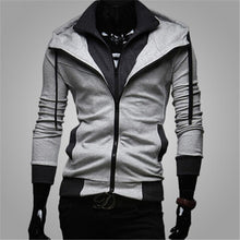 Charger l&#39;image dans la galerie, Bigsweety Fashion 2018 New Autumn Winter Men&#39;s Jacket Male Color Matching Jacket Male&#39;s Hooded Coat Outwear