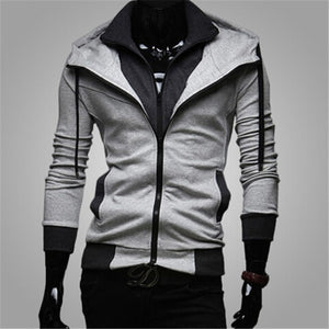 Bigsweety Fashion 2018 New Autumn Winter Men's Jacket Male Color Matching Jacket Male's Hooded Coat Outwear