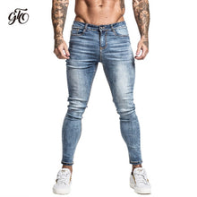 Charger l&#39;image dans la galerie, Mens Skinny Jeans 2019 Super Skinny Jeans Men Non Ripped Stretch Denim Pants Elastic Waist Big Size European W36 zm01