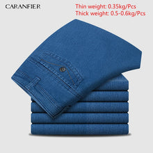 Charger l&#39;image dans la galerie, CARANFIER Mens Jeans Designer High Quality Classic Denim Pants Summer Baggy 2019 New Stretch Jeans Men Fashion Elasticity Jeans