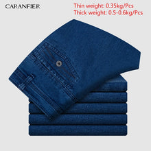 Charger l&#39;image dans la galerie, CARANFIER Mens Jeans Designer High Quality Classic Denim Pants Summer Baggy 2019 New Stretch Jeans Men Fashion Elasticity Jeans