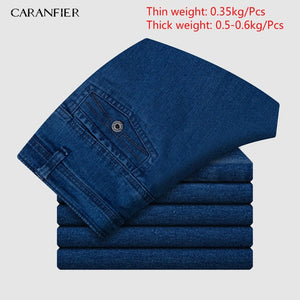 CARANFIER Mens Jeans Designer High Quality Classic Denim Pants Summer Baggy 2019 New Stretch Jeans Men Fashion Elasticity Jeans