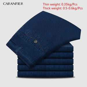 CARANFIER Mens Jeans Designer High Quality Classic Denim Pants Summer Baggy 2019 New Stretch Jeans Men Fashion Elasticity Jeans