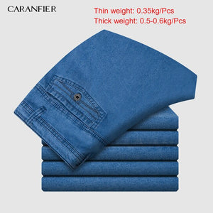 CARANFIER Mens Jeans Designer High Quality Classic Denim Pants Summer Baggy 2019 New Stretch Jeans Men Fashion Elasticity Jeans