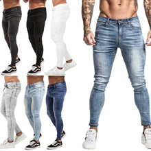 Charger l&#39;image dans la galerie, Mens Skinny Jeans 2019 Super Skinny Jeans Men Non Ripped Stretch Denim Pants Elastic Waist Big Size European W36 zm01