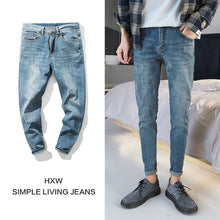 Charger l&#39;image dans la galerie, Jeans men&#39;s and Korean version of the nine-piece trousers boys stretch body trim trousers fashion catchy pants boys