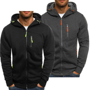 Men's Casual Hooded Hoodie Hoody Winter Warm Sweater Zip Jacket Coat Sweatshirt Outwear