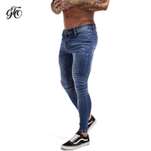 Charger l&#39;image dans la galerie, Mens Skinny Jeans 2019 Super Skinny Jeans Men Non Ripped Stretch Denim Pants Elastic Waist Big Size European W36 zm01